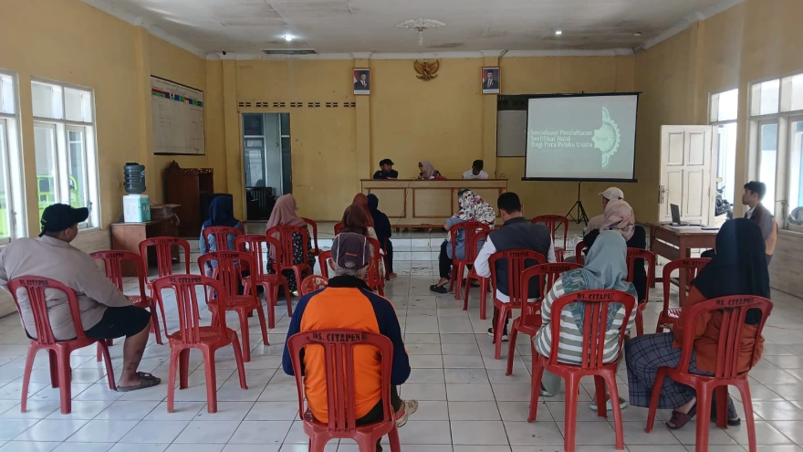 SOSIALISASI PENDAFTARAN SERTIPIKAT HALAL
